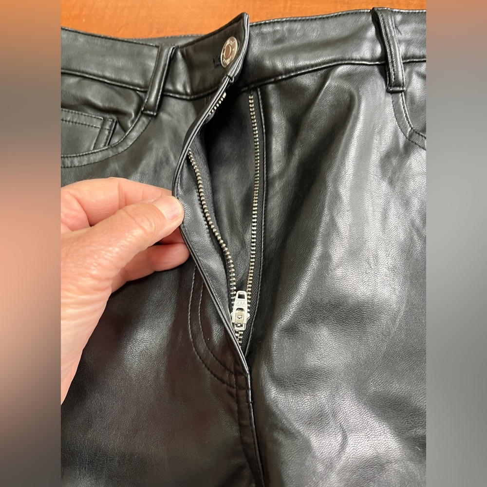 Wilfred faux leather ladies small Black Pants - Picture 9 of 9
